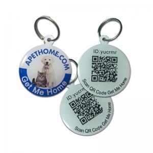 Henkilökohtainen koiran tunnisteet ja kissan tunnisteet Ruostumaton teräs Smart Pet ID -tunnus QR-koodi Skannattu GPS Sijainti
